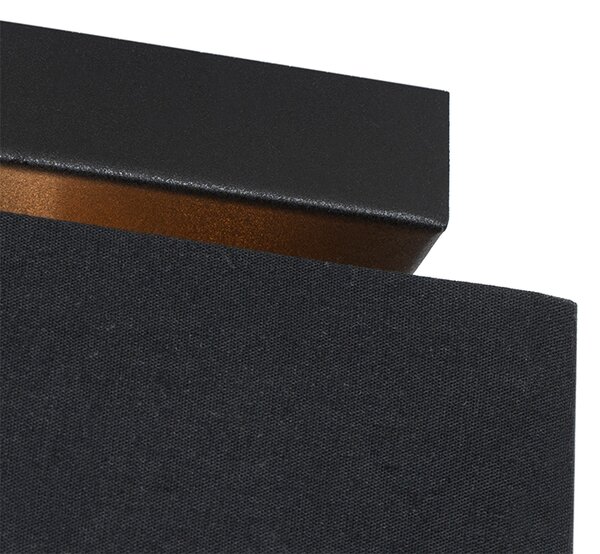 Plafoniera moderna nera con oro - VT