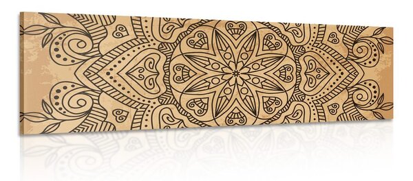 Quadro su tela – Mandala con tocco antico