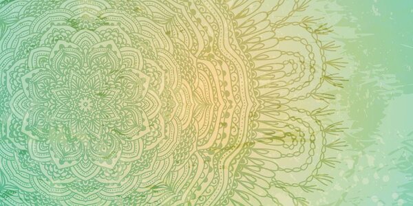 Stampa su tela – Mandala decorativa