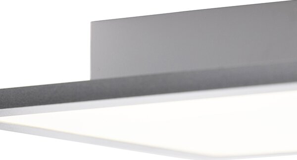 Plafoniera in acciaio da 120cm con telecomando a led - LIV
