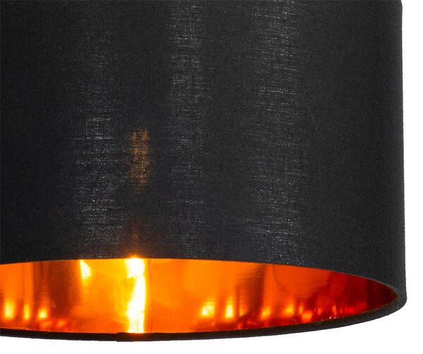 Lampada a sospensione moderna nera con oro 125 cm 3 luci - VT 3