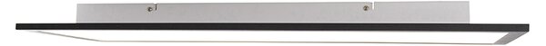 Plafoniera nera da 80 cm incl. LED con telecomando - Live