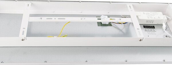 Plafoniera moderna in acciaio con LED integrato 80 cm - Liv