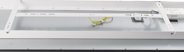 Plafoniera moderna nera con LED integrato 120 cm - Liv