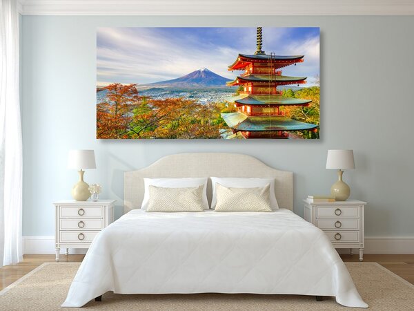 Stampa su tela – Vista sulla Pagoda Chureito e sul Monte Fuji