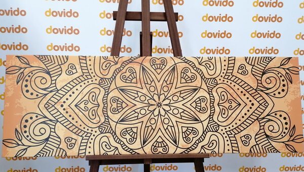 Quadro su tela – Mandala con tocco antico