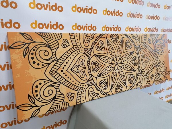 Quadro su tela – Mandala con tocco antico