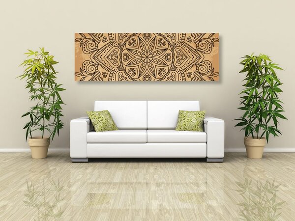 Quadro su tela – Mandala con tocco antico