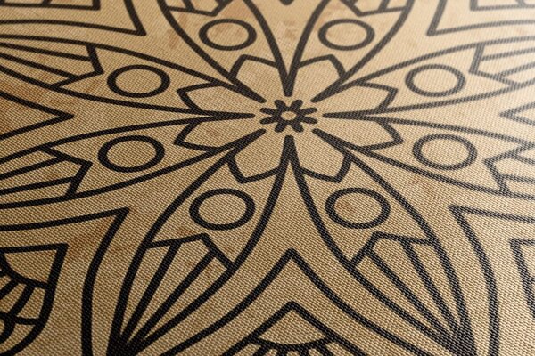 Quadro su tela – Mandala con tocco antico