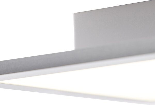 Plafoniera moderna in acciaio con LED integrato 80 cm - Liv