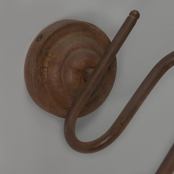 Set di 2 lampade da parete ruggine con interno dorato - Factory