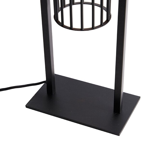 Lampada da tavolo moderna nera - Balenco Wazo