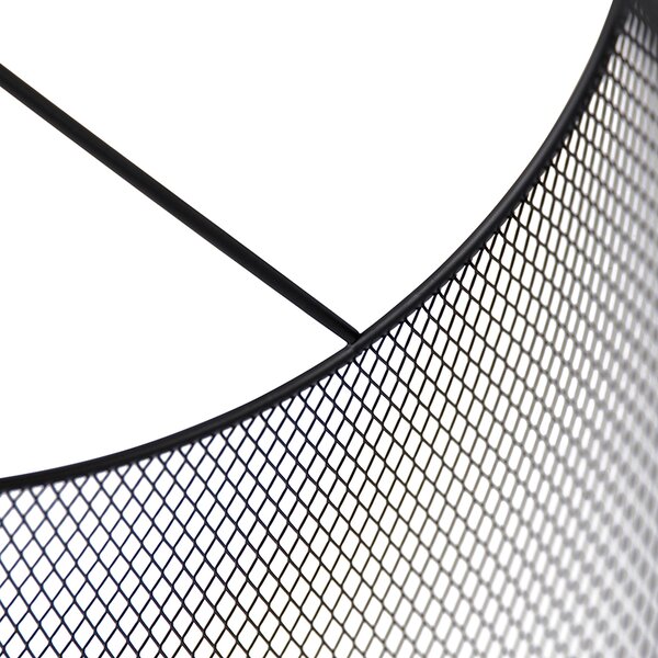 Plafoniera industriale nera - Drum Mesh