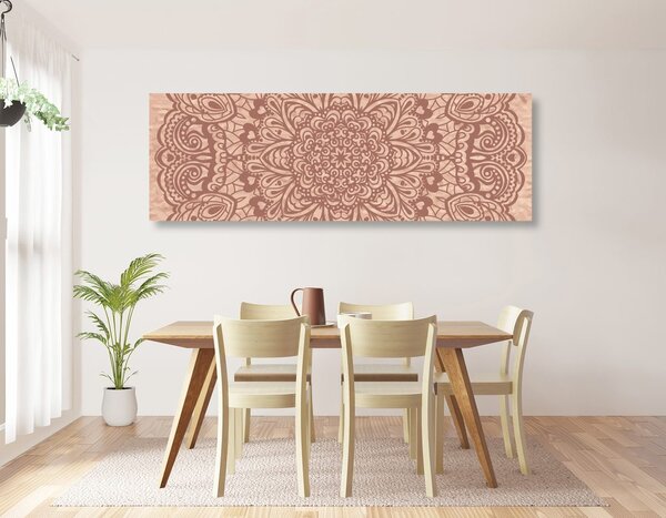 Quadro su tela – Mandala floreale