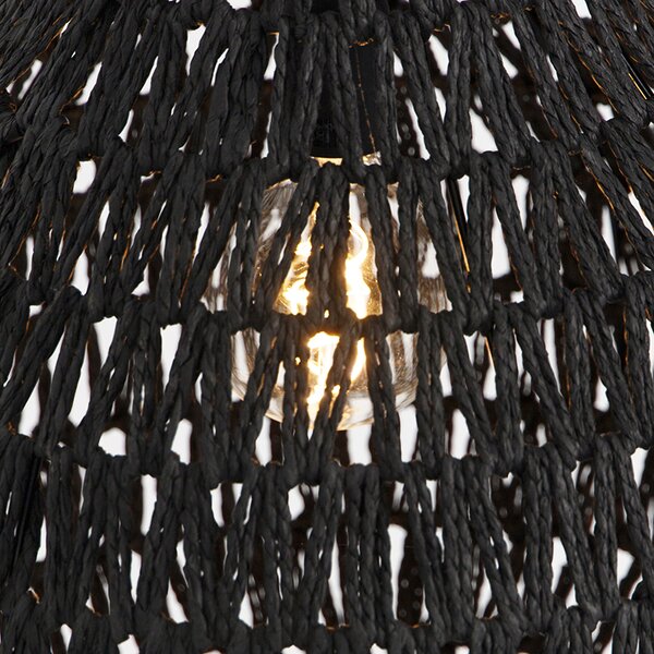 Lampada a sospensione retrò nera 45 cm - Lina Drop