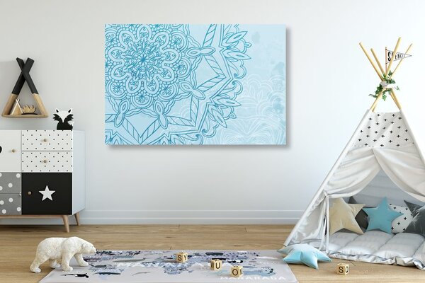 Quadro su tela – Mandala in tema invernale