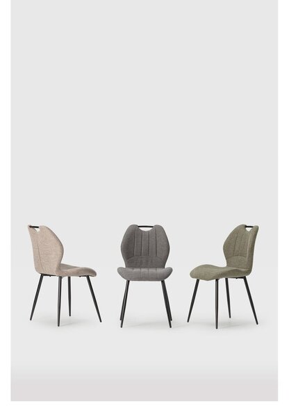 Set di 4 sedie da pranzo marrone chiaro Muli - Marckeric
