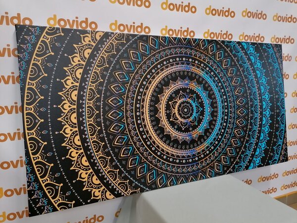 Stampa su tela – Mandala con motivo solare