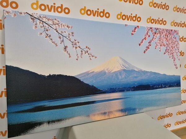 Quadro su tela – Vista dal lago sul Fuji