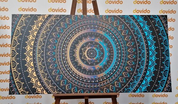 Stampa su tela – Mandala con motivo solare