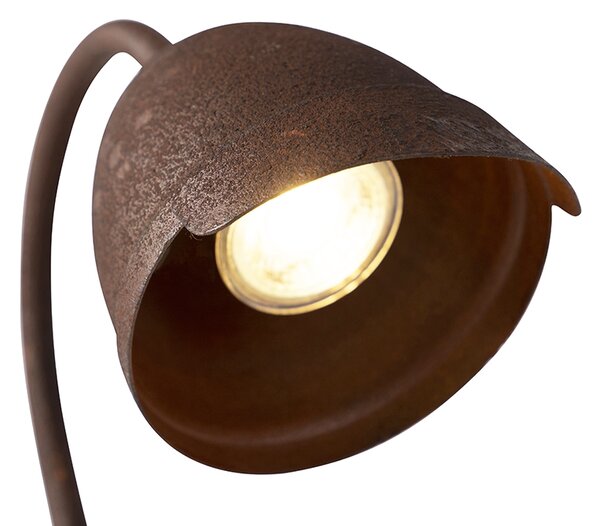 Lampada da tavolo rustica marrone ruggine - Rax