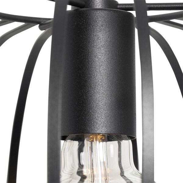 Lampada a sospensione di design nera - Johanna