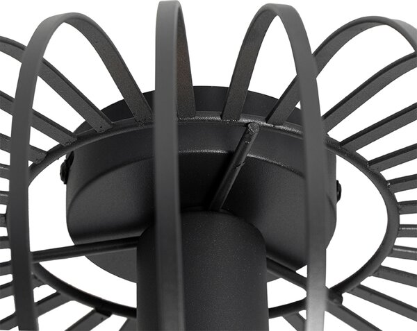 Plafoniera di design nera 39 cm - Johanna