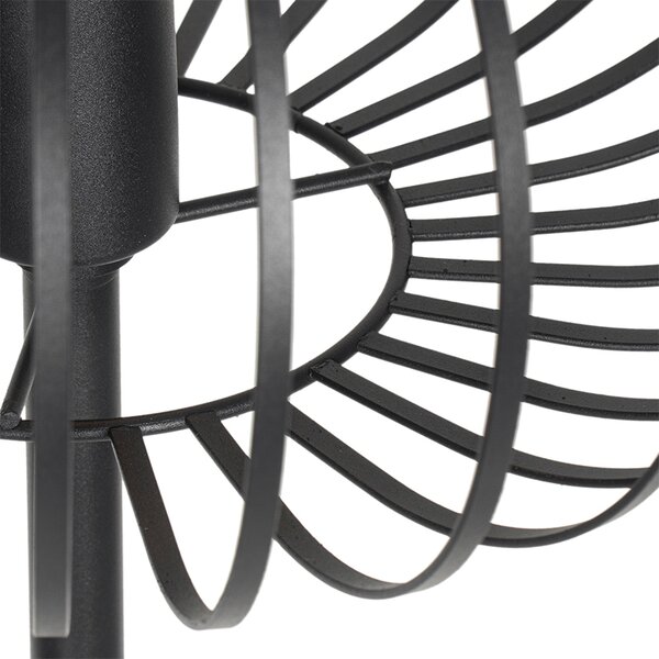 Lampada da terra di design nera - Johanna