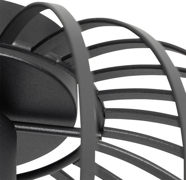Plafoniera di design nera 30 cm - Johanna