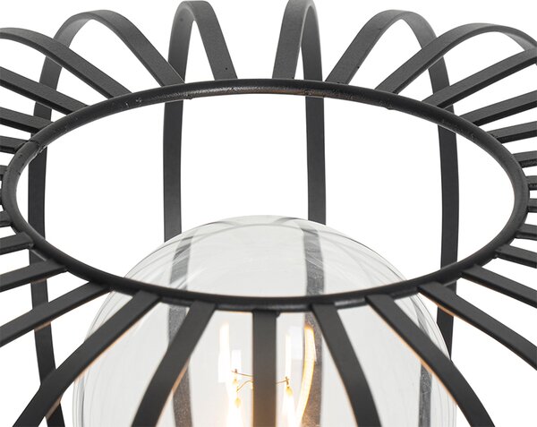 Lampada da terra di design nera - Johanna