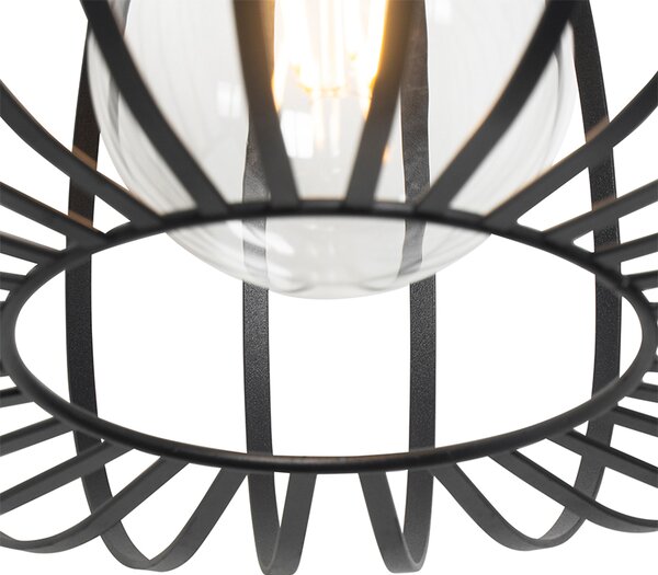 Lampada a sospensione di design nera - Johanna