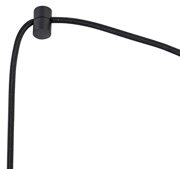 Lampada a sospensione di design nera 5 luci - Cavalux