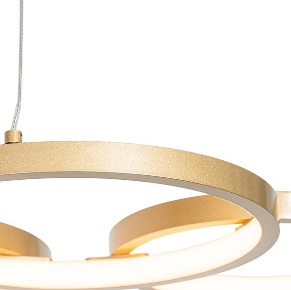 Lampada a sospensione dorata con LED dimmerabile a 3 livelli 3 luci - Rondas