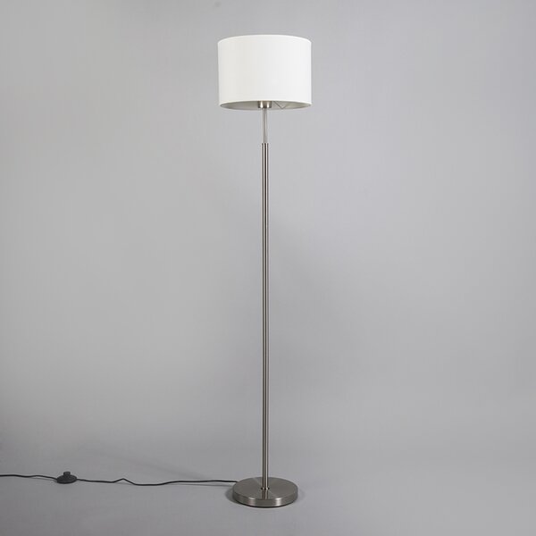 Lampada da terra moderna bianca rotonda - VT 1