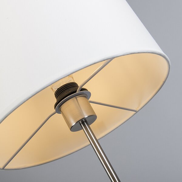 Lampada da terra moderna bianca rotonda - VT 1