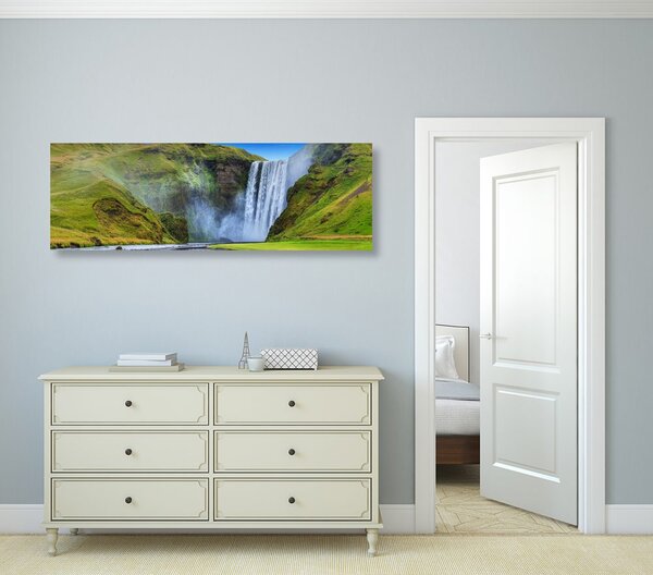Quadro su tela – Cascata iconica in Islanda