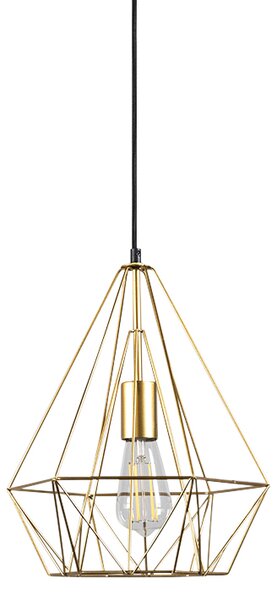 Lampada a sospensione industriale oro filo metallico - Carcass