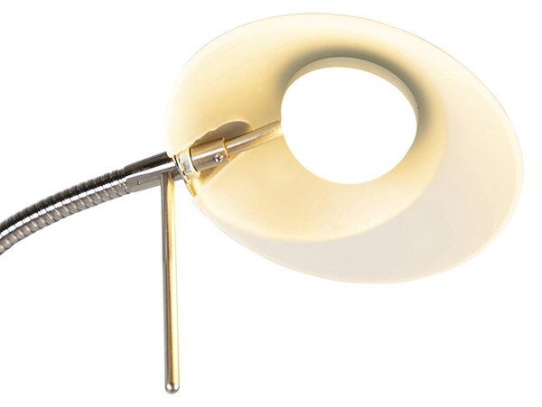 Lampada da terra moderna in acciaio con LED e dimmer - Lexus