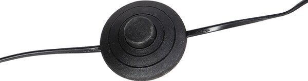 Lampada da terra rustica grigia con paralume in lino nero - Classico