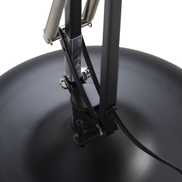 Lampada da terra industriale nera regolabile - Hobby