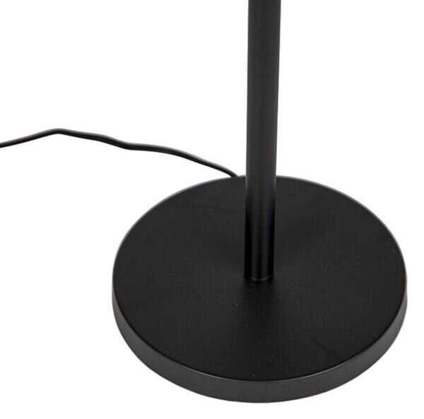 Lampada da terra con paralume nero design pavone rosso 40 cm - Simplo