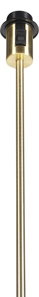 Lampada da terra vintage regolabile oro - Parte