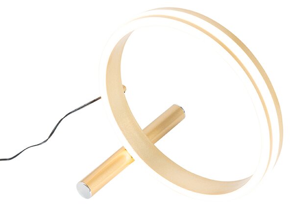 Lampada da tavolo di design in ottone con LED dimmerabile a 3 livelli - Navara