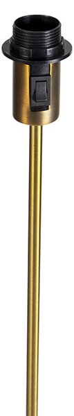 Lampada da terra vintage regolabile bronzo - Parte