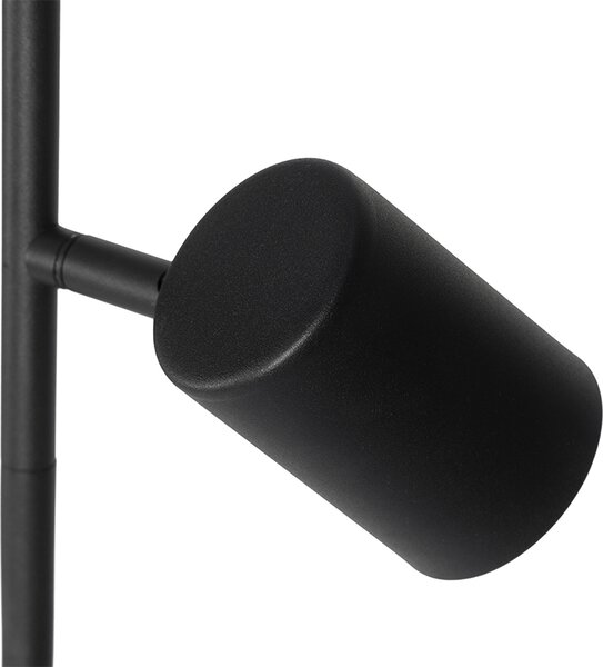 Lampada da terra moderna nera a 3 luci - Jeana