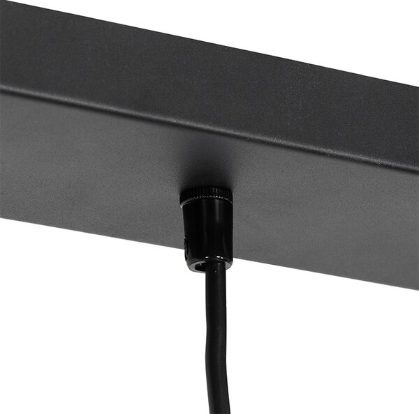 Lampada a sospensione moderna nera 5 luci - Jeana