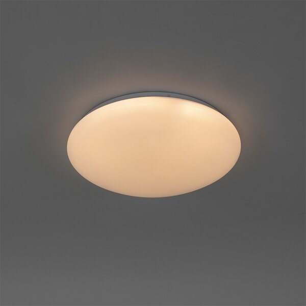 Plafoniera bianca 33 cm con LED e dimmer con telecomando - Iene