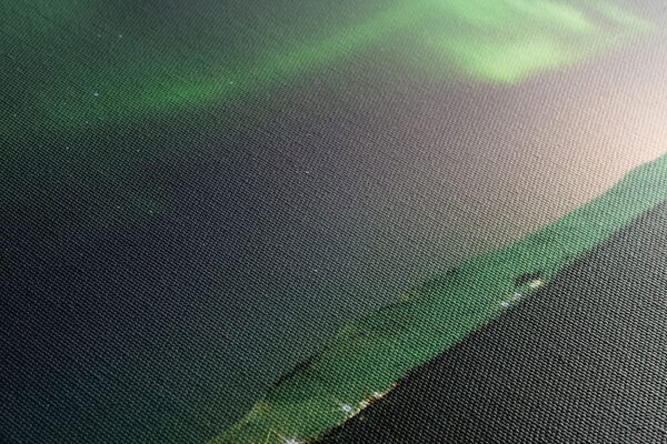Quadro su tela – Straordinaria aurora verde