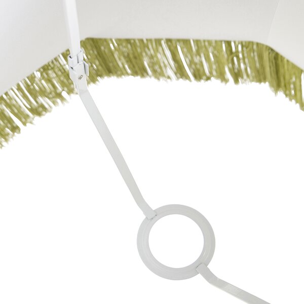 Paralume in seta verde 45 cm - Granny