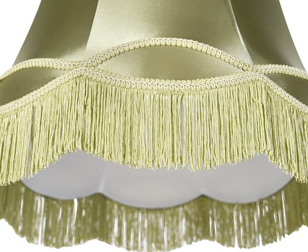 Paralume in seta verde 45 cm - Granny